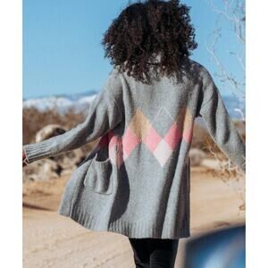 27 Miles Tuscany in Flannel Cardigan NWT Small Cashmere Blend